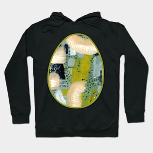 Art Acrylic artwork abstract Easter Egg Hoodie